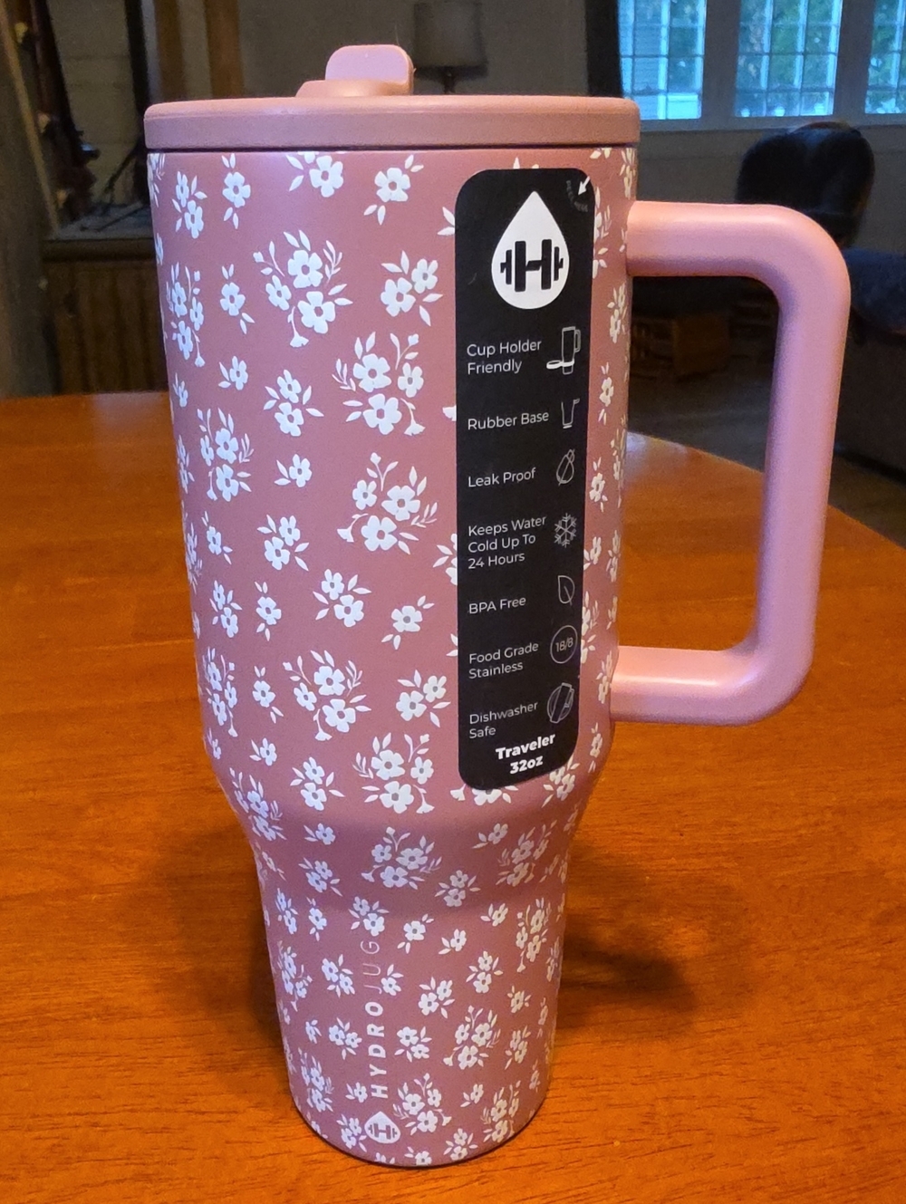 HydroJug 32oz Traveler - Mauve Meadow